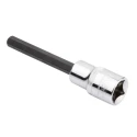 RS PRO 1/2 in Drive Bit Socket Square, Chrome Vanadium Steel, 100mm Overall Length 192-3795
