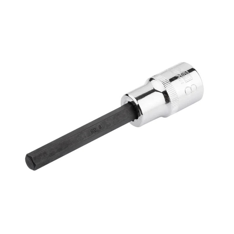 RS PRO 1/2 in Drive Bit Socket Square, Chrome Vanadium Steel, 100mm Overall Length 192-3795