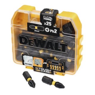 DeWALT PH2 Tip Screwdriver Bit Set 25 Pieces 25 mm Overall Length DT70555T-QZ