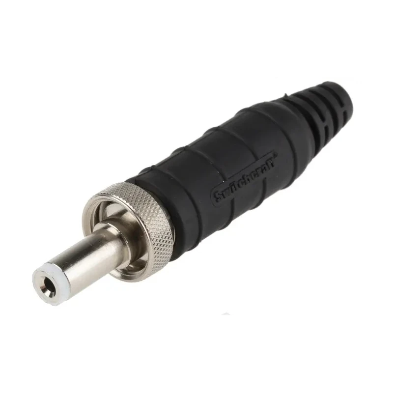 Switchcraft DC Power Plug Nickel-Plated Copper Alloy Straight DC Jack 5A 24V Cable 57mm S762KS