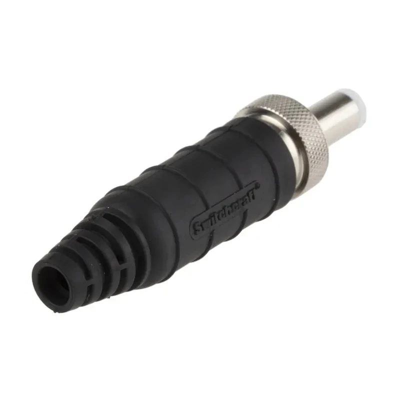Switchcraft DC Power Plug Nickel-Plated Copper Alloy Straight DC Jack 5A 24V Cable 57mm S762KS