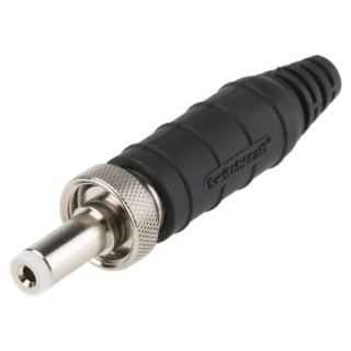 Switchcraft DC Power Plug Straight Male Connector 24V 5A Cable 57mm Length Nickel IP68 S761KS