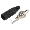 Switchcraft DC Power Plug Straight Male Connector 24V 5A Cable 57mm Length Nickel IP68 S761KS