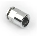 RS PRO 1/4 in Hexagonal Adapter Socket with Mirror Chrome Finish, Alloy Steel, 20.6mm Overall Length 192-3718