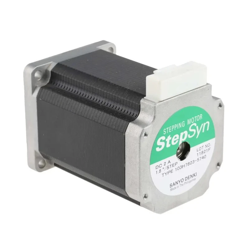 Sanyo Denki 103H7 Series Stepper Motor 24V, 2.7Nm Holding Torque, 1.8° Step Angle, 60 x 60 mm Frame Size, 8 mm 103H7823-5740