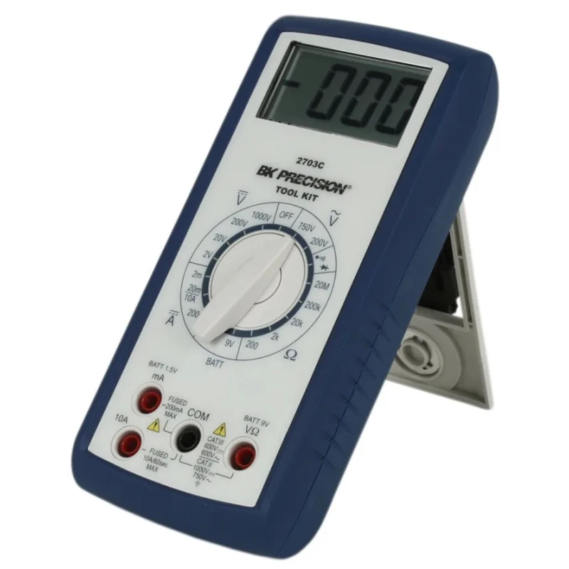 BK Precision Handheld Multimeter BK2703C 1kV Safety CAT II, CAT III, LCD Display, 200h Battery Life BK2703C