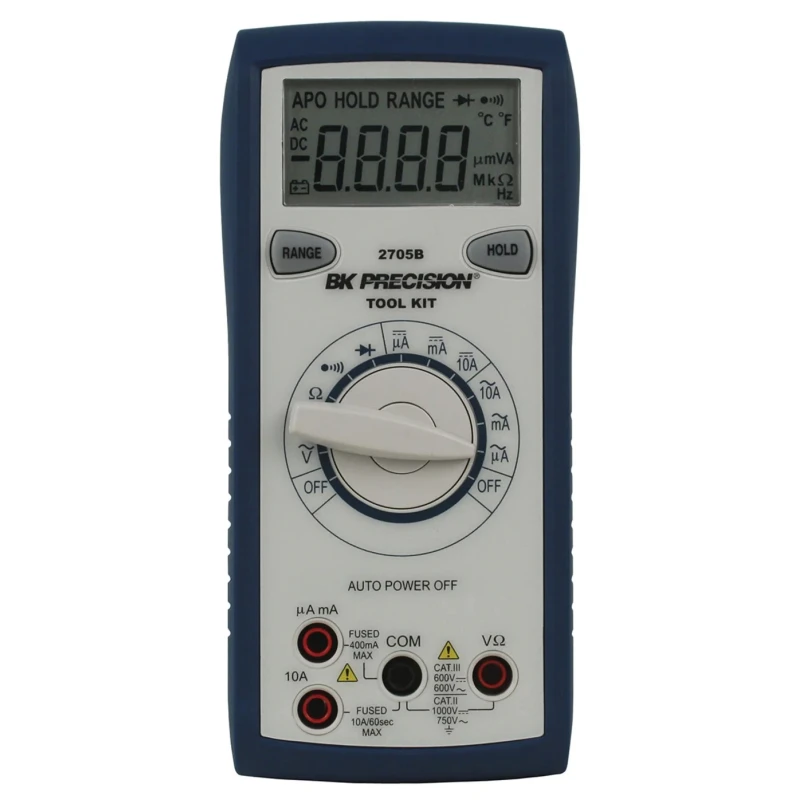 BK Precision Handheld Multimeter Digital LCD Resistance 100mΩ Range Auto Power Off BK2705B