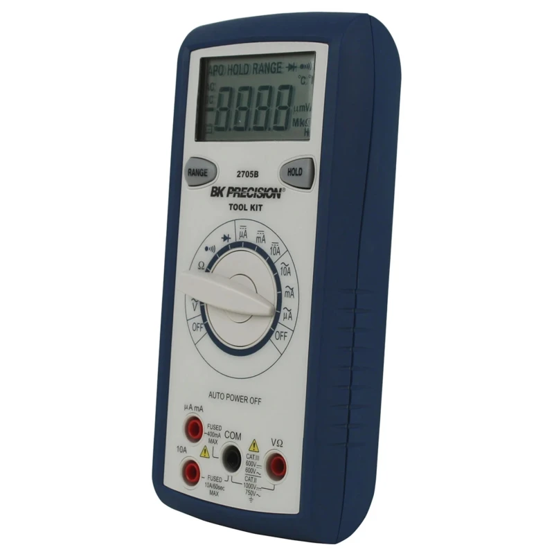 BK Precision Handheld Multimeter Digital LCD Resistance 100mΩ Range Auto Power Off BK2705B