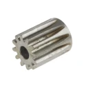 RS PRO Steel 12 Teeth Spur Gear 0.8 Module 4mm Bore 9.6mm Pitch Diameter 11.2mm Hub Diameter 20° Pressure Angle 6mm 878-7856