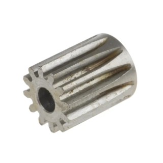 RS PRO Steel 12 Teeth Spur Gear 0.8 Module 4mm Bore 9.6mm Pitch Diameter 11.2mm Hub Diameter 20° Pressure Angle 6mm 878-7856