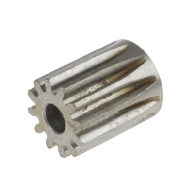 RS PRO Steel 12 Teeth Spur Gear 0.8 Module 4mm Bore 9.6mm Pitch Diameter 11.2mm Hub Diameter 20° Pressure Angle 6mm 878-7856