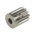 RS PRO Steel 12 Teeth Spur Gear 0.8 Module 4mm Bore 9.6mm Pitch Diameter 11.2mm Hub Diameter 20° Pressure Angle 6mm 878-7856