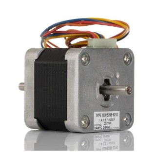 Sanyo Denki 103H5 Series Stepper Motor 24V, 0.39Nm Torque, 1.8° Step Angle, 42 x 42 mm Frame, 5 mm Shaft 103H5208-5210