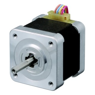 Sanyo Denki Sanmotion 103H5 Series Stepper Motor 24V, 0.265Nm Torque, 1.8° Step Angle, 42 x 42 mm Frame, 5 mm 103H5205-5210
