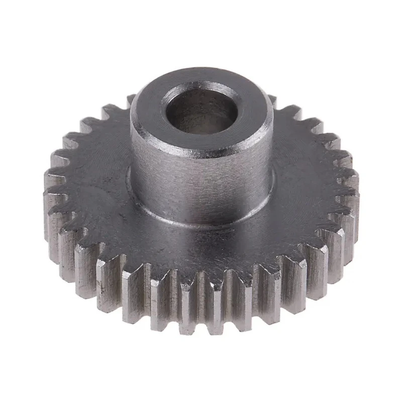 RS PRO Steel 32 Teeth Spur Gear 0.8 Module 6mm Bore 25.6mm Pitch Diameter 12mm Hub Diameter 878-7875
