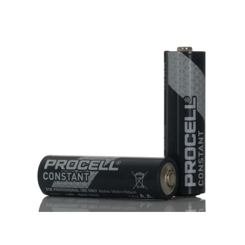 Duracell Procell Constant Alkaline AA Battery 1.5V 3.125Ah Flat Termination 10 Pack 5000394122895