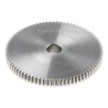 RS PRO Steel 80 Teeth Spur Gear 0.8 Module 10mm Bore 64mm Pitch Diameter 22mm Hub Diameter 6mm Face Width 20° 878-7893