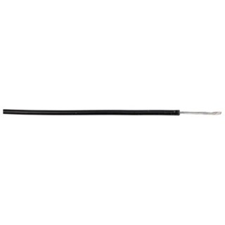 Alpha Wire Hookup Wire TEFLON Series Black 0.2 mm², 24 AWG, 19x0.13 mm Core Strands, 30 m Length, 1kV, Silver 5874 BK005