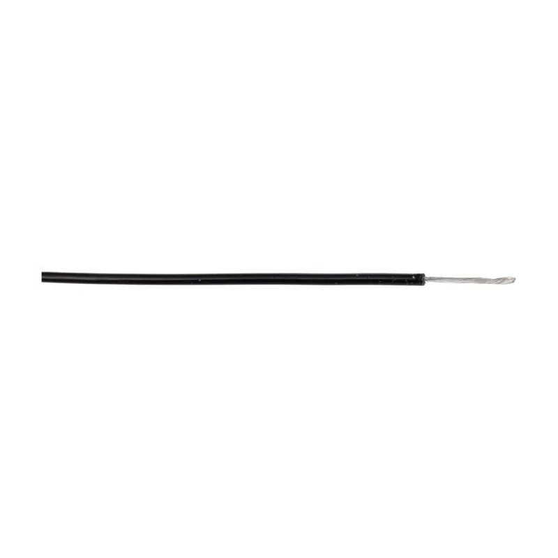 Alpha Wire Hookup Wire TEFLON Series Black 0.2 mm², 24 AWG, 19x0.13 mm Core Strands, 30 m Length, 1kV, Silver 5874 BK005