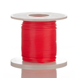 Alpha Wire Hookup Wire TEFLON Series Red 0.33 mm² 22 AWG Silver Plated Copper Conductor 600V 30m 5855 RD005