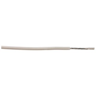 Alpha Wire Hookup Wire TEFLON Series White 0.33 mm² 22 AWG Silver Plated Copper 1kV 200°C 30m 5875 WH005