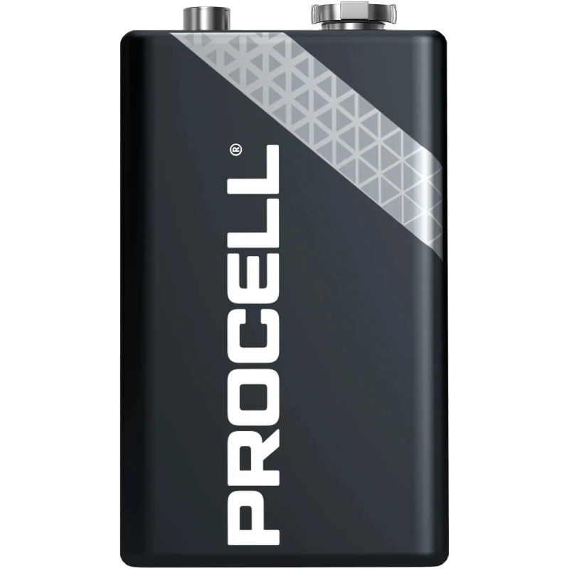 Duracell Procell Constant Alkaline 9V Battery 1.5V 692mAh Snap Termination 10 Pack 6LR61 5000394122130