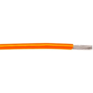 Alpha Wire Hook Up Wire TEFLON Series Orange 0.03 mm², 32 AWG, 30.5 m Length, 250 V, 200°C Maximum Operating 2840/7 OR005