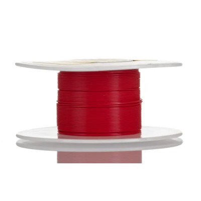 Alpha Wire Hookup Wire TEFLON Series Red 0.03 mm², 32 AWG, 7/0.008 mm Core Strands, 30 m Length, 250V, Max Temp 2840/7 RD005