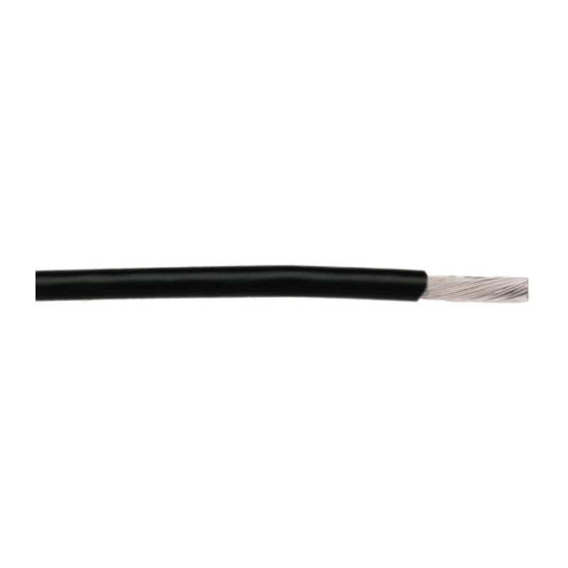Alpha Wire Hook Up Wire TEFLON Series Black 0.05 mm², 30 AWG, 1 x 0.25 mm Core Strands, 30.5 m Length, 250V 2841/1 BK005