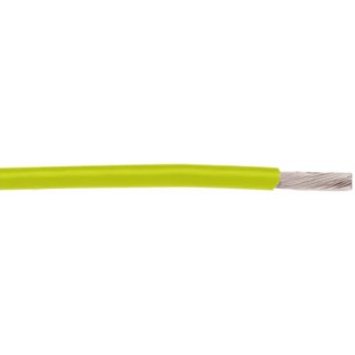Alpha Wire Hookup Wire TEFLON Series Yellow 0.05 mm² 30 AWG 0.25 mm Core Strands 30.5 m 250V 200°C 2841/1 YL005