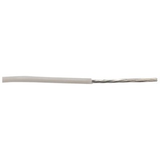 Alpha Wire Hookup Wire TEFLON Series White 0.23 mm², 24 AWG, 30.5 m, Silver Plated Copper Conductor 2844/7 WH005