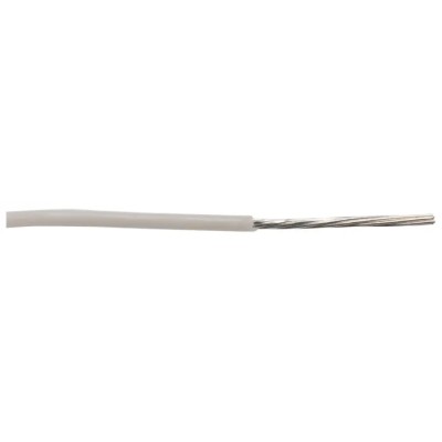 Alpha Wire Hookup Wire TEFLON Series White 0.23 mm², 24 AWG, 30.5 m, Silver Plated Copper Conductor 2844/7 WH005