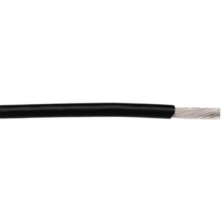 Alpha Wire Hookup Wire TEFLON Series Black 0.24 mm², 24 AWG, 19/36 Strand, 30.5 m, 250V, Copper Conductor 2844/19 BK005