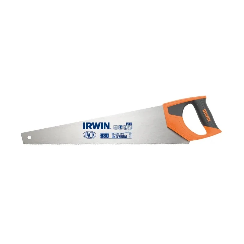 Irwin Hand Saw 500 mm, 8 TPI Steel Blade for Wood Cutting 10505212