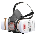 JSP PressToCheck Series Half Mask Respirator with Replacement Filter Included Size M Hypoallergenic BHT0B3-0L5-N00