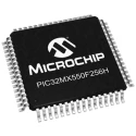 Microchip 32-bit PIC32MX Microcontroller 50 MHz, 256 kB FLASH, 64-Pin TQFP PIC32MX550F256H-I/PT