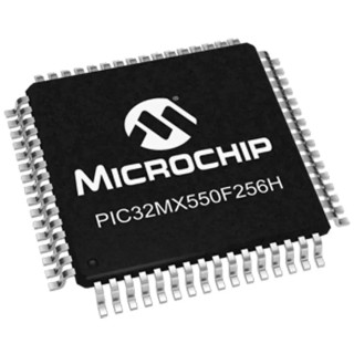 Microchip 32-bit PIC32MX Microcontroller 50 MHz, 256 kB FLASH, 64-Pin TQFP PIC32MX550F256H-I/PT