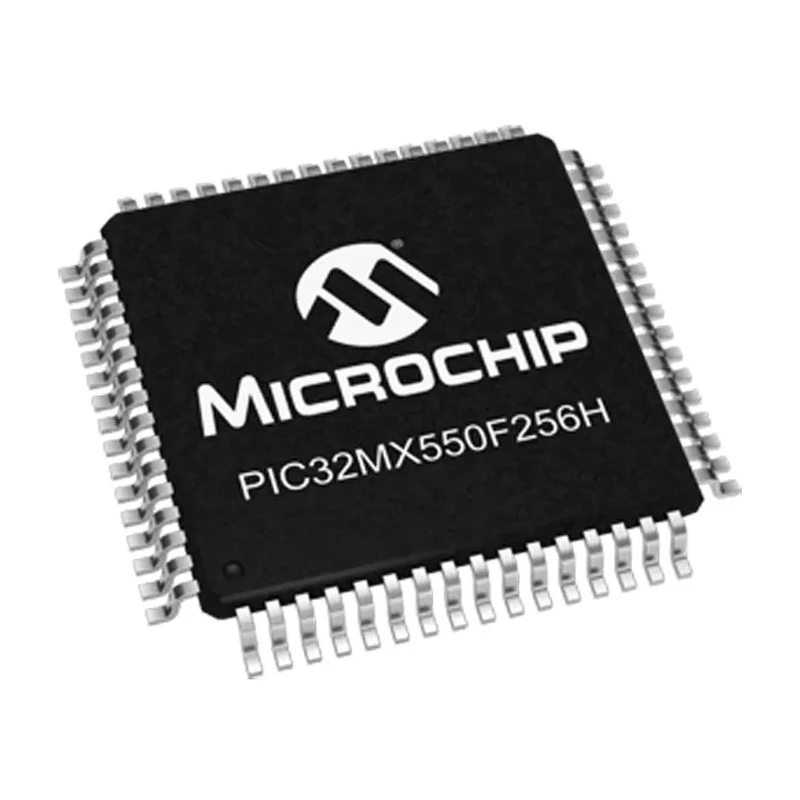 Microchip 32-bit PIC32MX Microcontroller 50 MHz, 256 kB FLASH, 64-Pin TQFP PIC32MX550F256H-I/PT