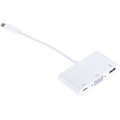 RS PRO USB Type C to VGA Adapter USB 3.1 with USB A and USB C Ports 60W Power Delivery 192-4721