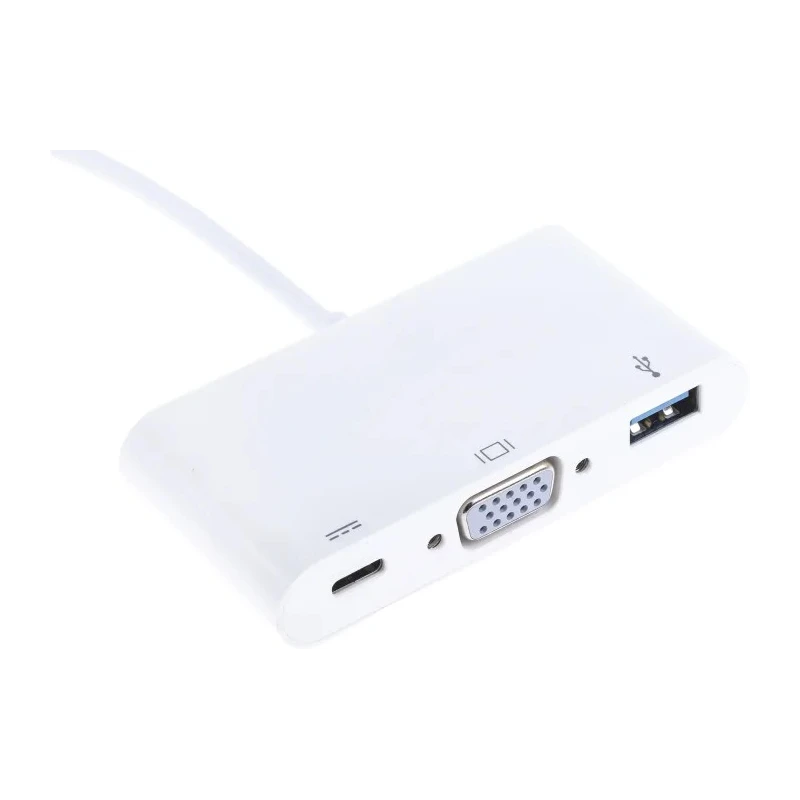 RS PRO USB Type C to VGA Adapter USB 3.1 with USB A and USB C Ports 60W Power Delivery 192-4721