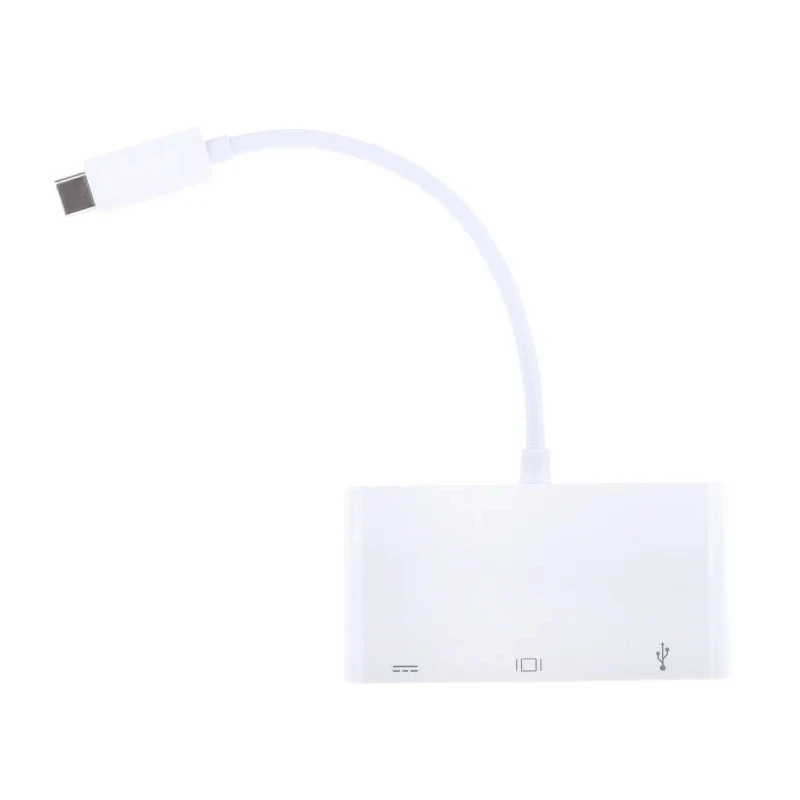 RS PRO USB Type C to VGA Adapter USB 3.1 with USB A and USB C Ports 60W Power Delivery 192-4721