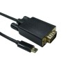 RS PRO USB Type C to VGA Adapter Cable USB 3.1 1080P Display 2 m 192-4715