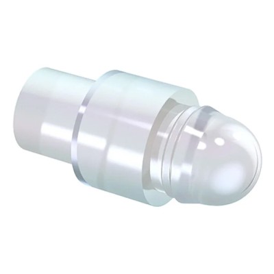 Mentor GmbH 1-Way Straight Rigid Rear Panel LED Light Pipe Clear Yellow 1265.1001