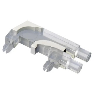 Mentor GmbH PCB 2-Way Right Angle Rigid LED Light Pipe Clear Yellow 1270.1001