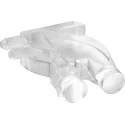 Mentor GmbH Press-In 2-Way Right Angle Rigid LED Light Pipe Clear 1280.1010
