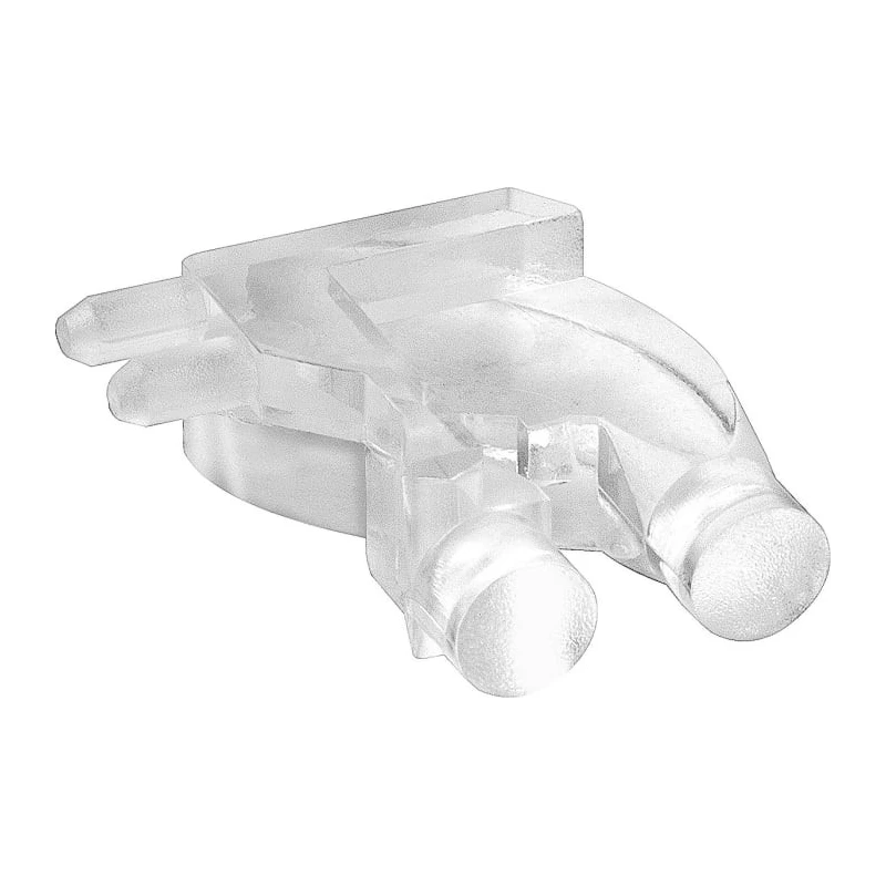 Mentor GmbH Press-In 2-Way Right Angle Rigid LED Light Pipe Clear 1280.1010