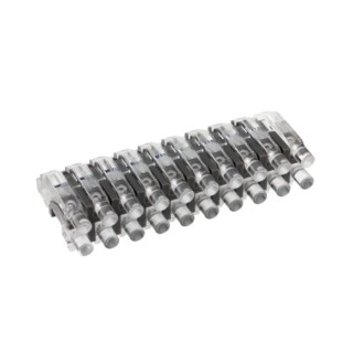 Mentor GmbH Panel Mount 1-Way Straight Rigid LED Light Pipe Clear Yellow 1270.1010