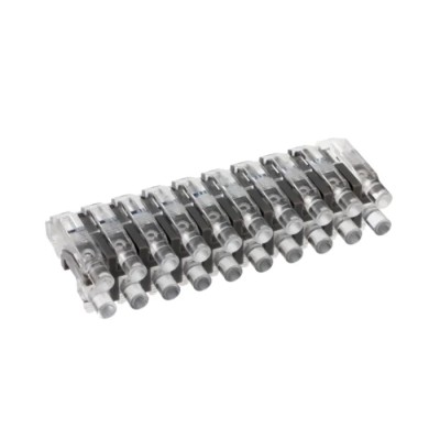 Mentor GmbH Panel Mount 1-Way Straight Rigid LED Light Pipe Clear Yellow 1270.1010