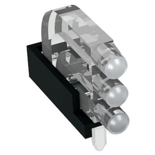 Mentor GmbH Press-In 30-Way Right Angle Rigid LED Light Pipe Clear 1296.2013