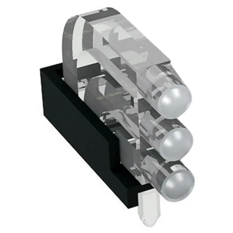 Mentor GmbH Press-In 30-Way Right Angle Rigid LED Light Pipe Clear 1296.2013
